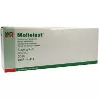 Бинт Mollelast (Моллеласт) для фиксации повязок, канюль и синтетических шин, 6см х4м