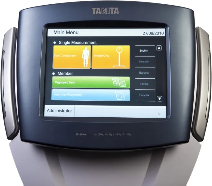 Весы-анализатор состава тела Tanita MC-980MA профессиональные с сенсорным ЖК-дисплеем, до 300кг