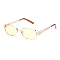 Компьютерные очки SP Glasses Premium блокируют излучение мониторов снижают слезоточивость, женские, цвета золото, AF030