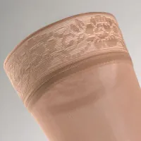 Чулки Mediven elegance 2-го класса компрессии с закрытым мыском и кружевной резинкой на силиконе, полупрозрачные, 289/290