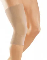 Бандаж на колено elastic knee support стандартный обеспечит компрессию и массаж, унисекс, бежевый, 601