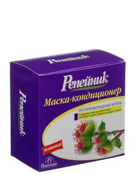 Репейник маска-кондиционер против выпадения волос, стимулирует рост, питает корни, банка 250мл