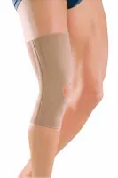 Бандаж на колено medi elastic knee support со стальными пружинами по боками и открытым надколенником, унисекс, беж, 605