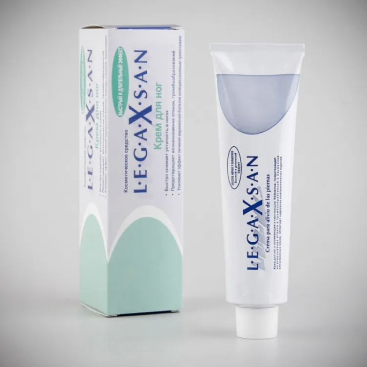 Крем для ног Legaxsan (Легаксан) от варикоза (охлаждает, снимает отеки и усталость), 100мл