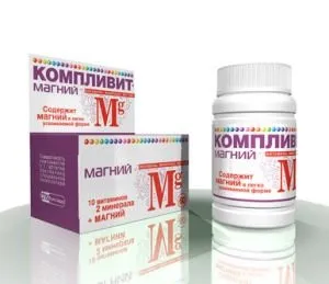 Компливит Магний для сердца и нервной системы, источник магния и витаминов группы В, 60шт
