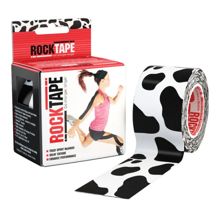 Кинезио Тейп Rocktape Design ускоряет восстановление, носится до 7 дней, с узором под тату, 5см×5м