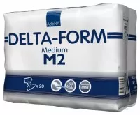Подгузники для взрослых Delta-Form M2 с липучками многоразовые воздухопроницаемые, 70-110см, 20шт, 308862