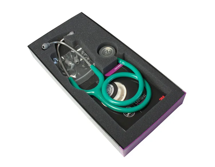 Стетоскоп Littmann Classic III с двусторонней головкой высокой звуковой чувствительности и изумрудной трубкой 69см, 5840
