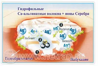 Повязка кальциево-альгинатная Супрасорб A+Ag с ионами серебра, 5х5см, 10шт, 20570