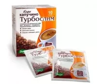 Кофе капучино Турбослим Эвалар жиросжигающий комплекс, уменьшает аппетит, 10шт