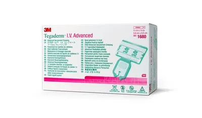 Повязка 3M Tegaderm IV Advanced с U-образным вырезом прозрачная для ран и катетеров стерильная 3.8х4.5см, 100шт, 1680