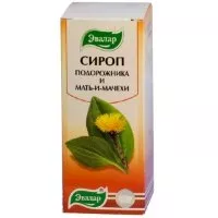 Сироп Подорожника и Мать-и-Мачехи Эвалар источник витамина С, при сухом и влажном кашле, флакон, 100мл