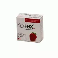 Тампоны женские Контекс / Kotex Мини, для скудных выделений, защищает от протекания, впитывающий слой, 8шт