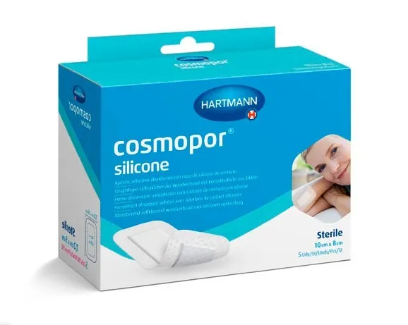 Cosmopor® silicone/ Кocмoпop силикон, 10х8см, 5 шт.