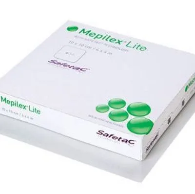 Повязка Мепилекс Лайт (Mepilex lite) тонкая губчатая абсорбирует и увлажняет среду 20х50см, 284500