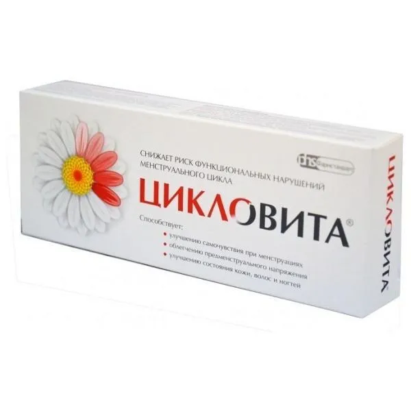 Цикловита для женщин в фазах менструального цикла, 12 витаминов, 5 минералов, рутин и лютеин, 42шт