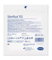 Салфетки марлевые Sterilux ES (Стерилюкс ЕС) стерильные для ран, 21 нитей сложены в 8 слоев, 10х10см, 232189