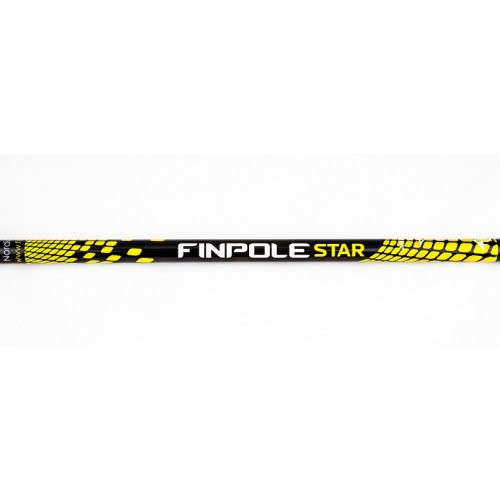 Палки для скандинавской ходьбы Finpole STAR несъемный темляк, черные
