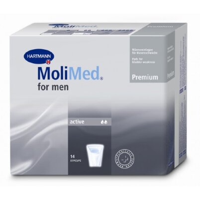 Прокладки MoliMed Premium for men Active (МолиМед Премиум мужские Актив) урологические, 14шт, 168600