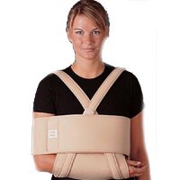 Бандаж на плечо shoulder sling Medi иммобилизующий с дополнительным поясом, универсальный размер, серый, 864