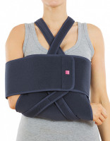 Бандаж на плечо shoulder sling Medi иммобилизующий с дополнительным поясом, универсальный размер, серый, 864