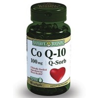 Коэнзим Q10 Нэйчес баунти для выработки энергии, для сердца, головного мозга, печени, 60шт
