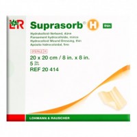 Повязка гидроколлоидная Suprasorb H thin (Супрасорб Н тонкая) обеспечит заживление раны, 20х20см, 5шт, 20414