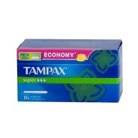 Тампоны с гладким аппликатором Tampax Супер, женские, гигиеническое средство, для умеренных выделений, маленькие, 16 шт