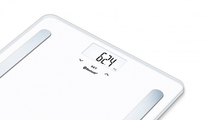Весы диагностические Beurer BF600 Pure White для контроля основных данных тела с беспроводным подключением к смартфону 