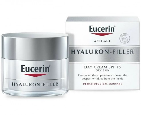 Крем дневной уход Eucerin hyaluron-filler за сухой чувствительной кожей SPF15 50МЛ