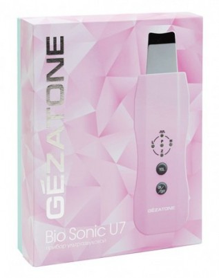 Аппарат для ультразвуковой чистки лица Gezatone Bio Sonic U7, кожа подтягивается и разглаживается, становится свежей