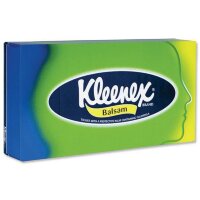 Салфетки для лица бальзам Клинекс / Kleenex, очищает, защищает, от покраснения и раздражения, упаковка 80шт