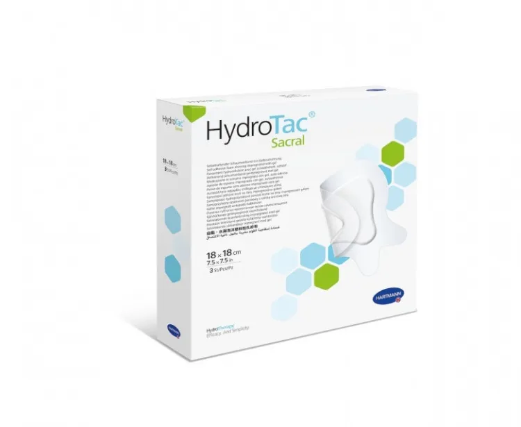 Губчатые повязки HydroTac (Гидротак) круглые с гидрогелевым покрытием для хронических ран, диаметр 6см, 3шт, 685848