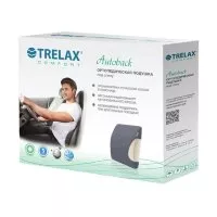 Подушка Trelax П12 Autoback ортопедическая под спину на автомобильное кресло, размер 25х29х6см