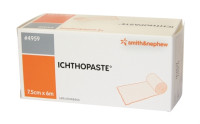 Бинт Ichthopaste с оксидом цинка и ихтамолом для язв на ногах, снимает раздражение кожи, 7.5см х6м, 12шт, 4959