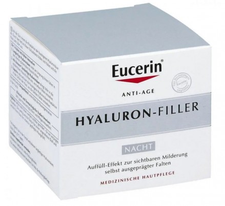 Крем ночной уход Eucerin hyaluron-filler для всех типов кожи 50мл
