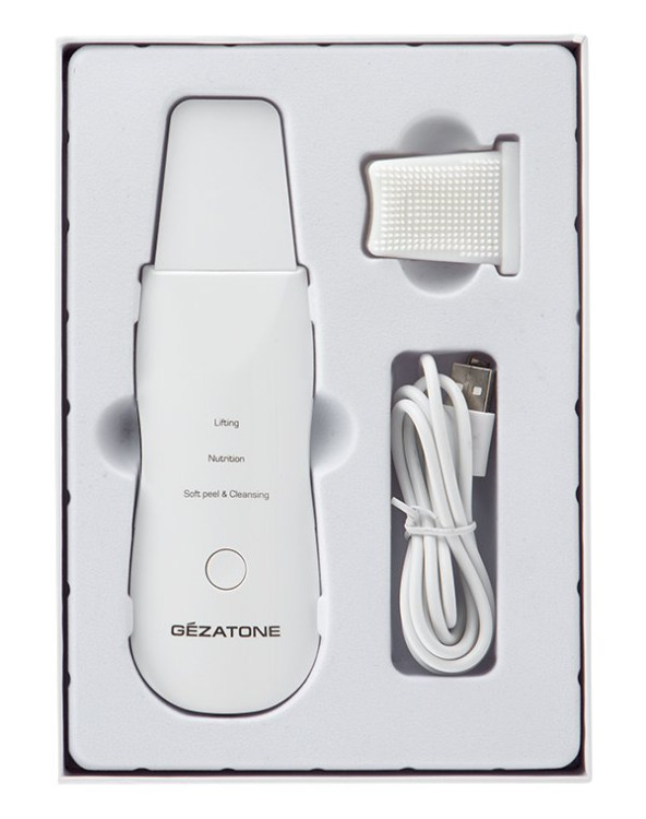 Аппарат для ультразвуковой чистки лица Gezatone Bio Sonic 800, 8 режимов, микромассаж, подходит для всех типов кожи