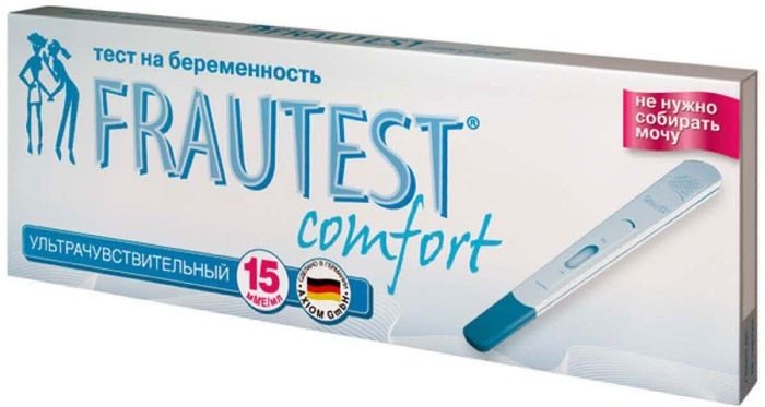Тест на определение беременности FRAUTEST  comfort (в кассете с колпачком) 1 шт