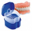 Контейнер для съёмных протезов Мои зубки KZ 0083 Bradex для ухода и гигиены, цвет голубой