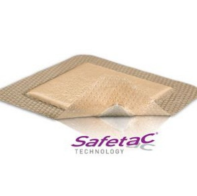 Повязка Mepilex Border Lite губчатая тонкая самоклеящаяся для острых ран 7.5х7.5см, 5шт, 281200