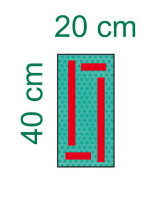Простыня для промежности Raucodrape стерильная, размер 20х40см, 33100