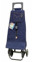 Тележка хозяйственная Garmol с сумкой Jean Bolsillo из джинсовой ткани с клепанным карманом, 30 кг, 55 л, 212СТ JN