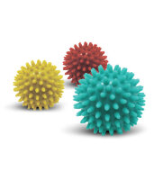 Комплект массажных мячей Kinerapy Massage Ball три штуки диаметром 6см разной жесткости, RH106