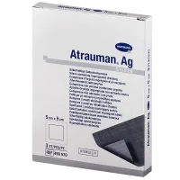 Повязка Atrauman AG (Атрауман АГ) с серебром мазевая антибактериальная, 5х5см