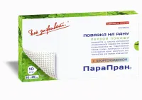 Повязка Парапран с Хлоргексидином мазевая антимикробная стерильная 10х25см 10шт 01ППХГ04010