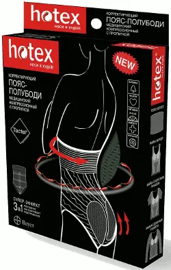 Пояс-полубоди Нotex (Хотекс) корректирующий, размер универсальный 