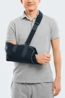 Бандаж на плечо medi arm sling поддерживающий с петлей для пальца, универсальный, серый, 865-uni