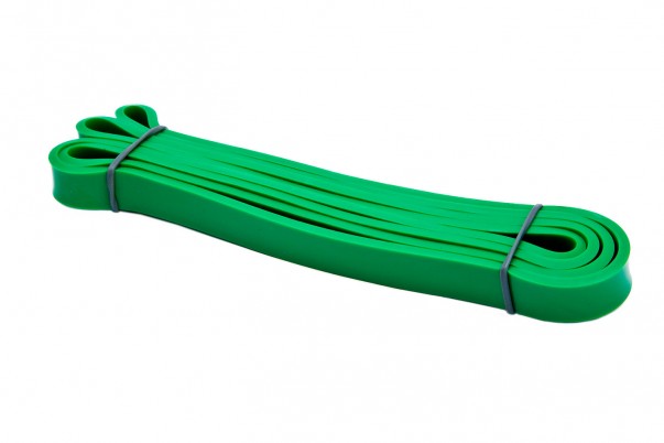Эспандер лента Bradex / Брадекс зеленый, латекс, для всех групп мышц, сопротивление 17-54 кг, 208х4,5 см, SF0196