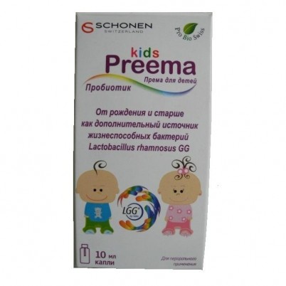 Према Дуо для детей источник молочных бактерий, нормализует микрофлору кишечника, пробиотик, капли 10мл