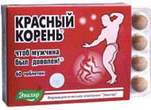 Красный корень при заболевании мочеполовой системы у мужчин, простатита и аденомы простаты, для потенции, 60шт